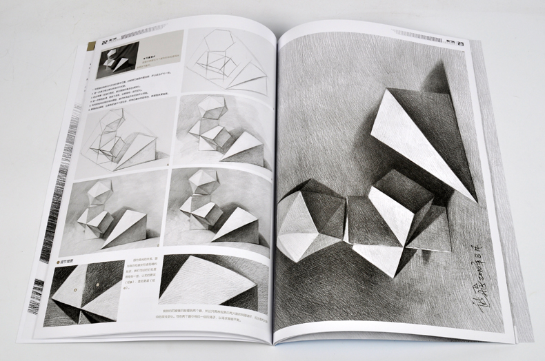 丛书素描几何形体 熊飞著 央美清华素描书入门基础教程 素描自学教材