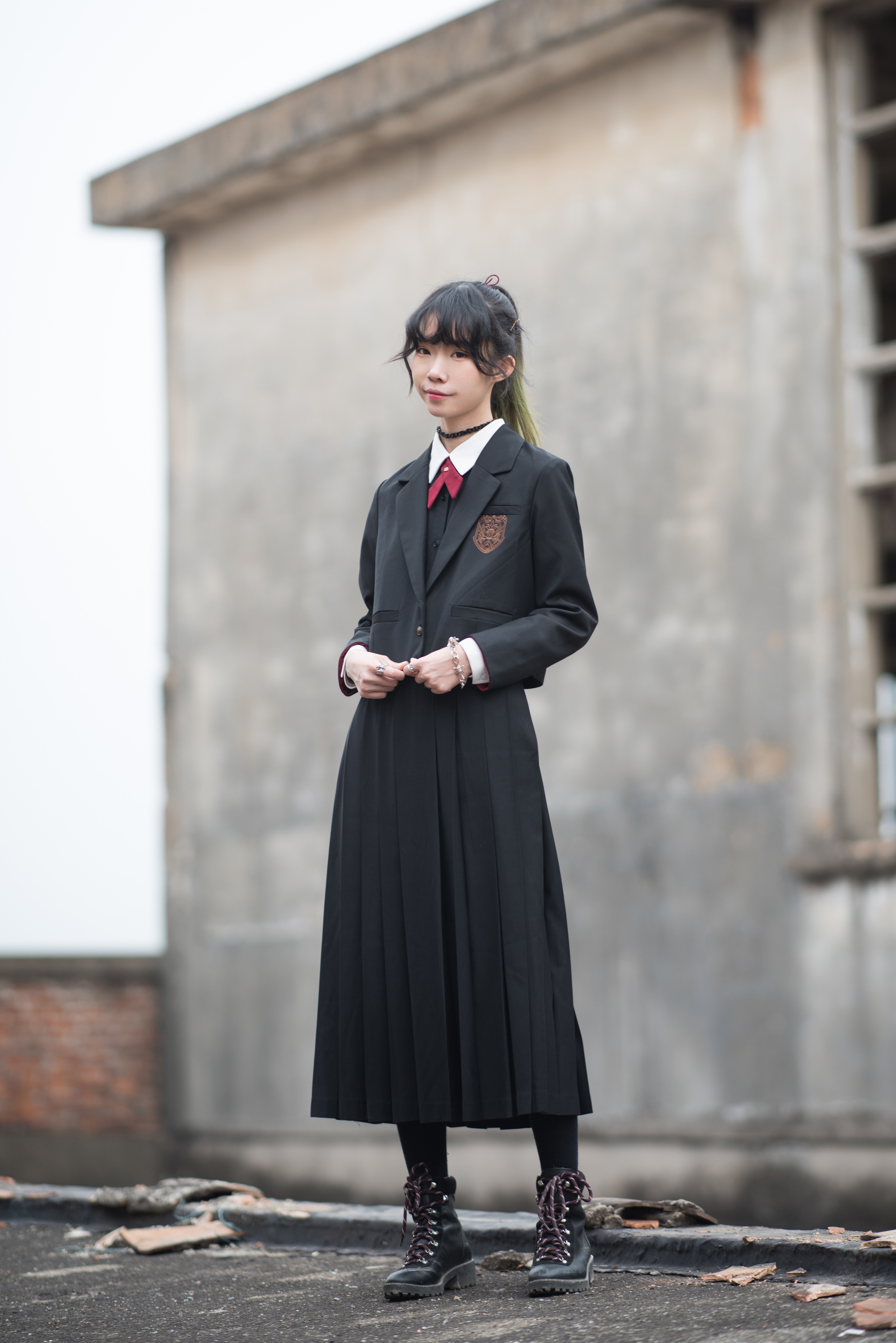 弥生家伊甸现货秋冬不良jk长裙制服西式连衣裙学生校服