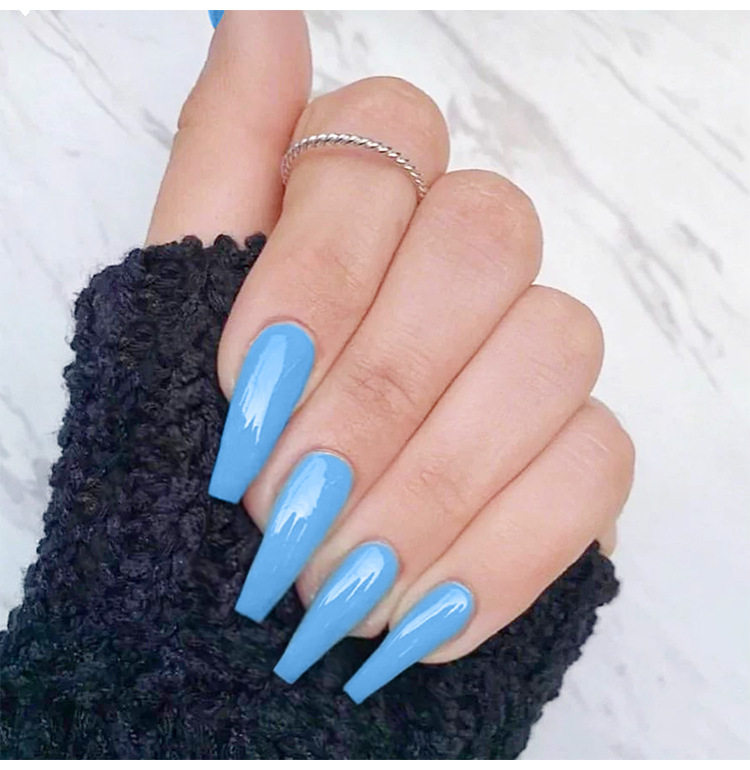 欧美辣妹风美美甲成品穿戴贴片ins卡戴kyliejenner甲油胶