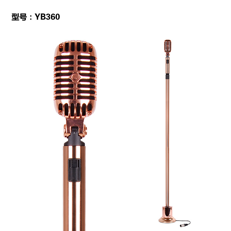 无线摇摆麦克风舞台ktv包房k歌专用立杆麦摇咪复古摇摆话筒落地麦