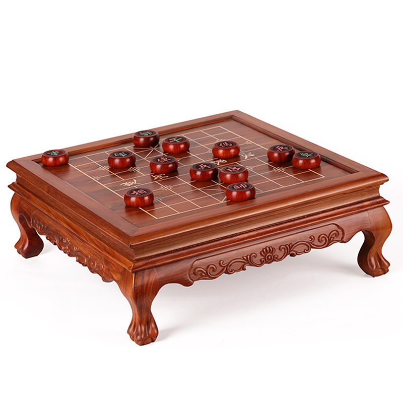 鸡翅木红木中国象棋棋桌套装 实木高档家用成人棋盘桌子大号像棋