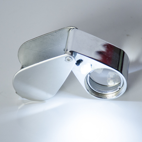 杰测仪器仪表西南店:40倍放大镜 全金属放大镜 珠宝矿石鉴定放大镜