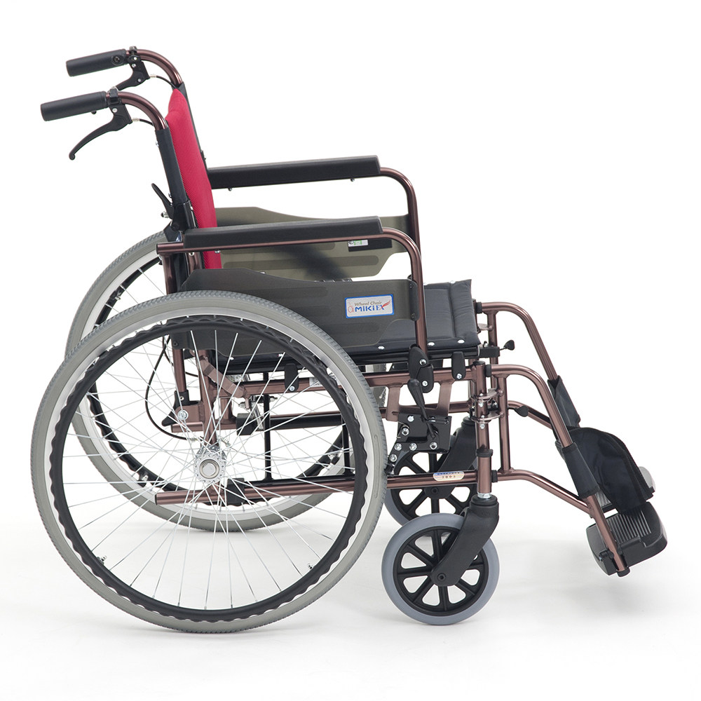轮椅日本三贵miki49jl医用铝合金多功能可折叠扶手手动轮椅