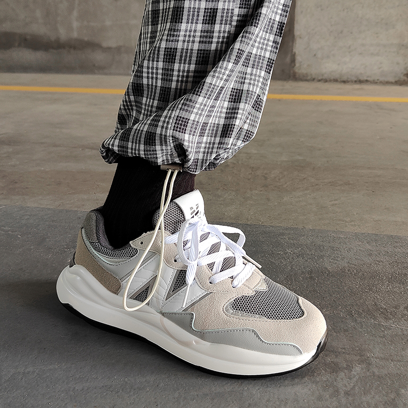 鞋子新款2021爆款n字男鞋网面运动鞋秋季休闲百搭老爹鞋男ins潮