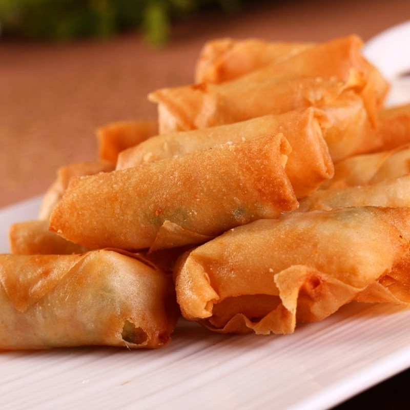 春卷皮狮牌金装春卷皮600g圆形春卷皮冷冻保存4042片左右