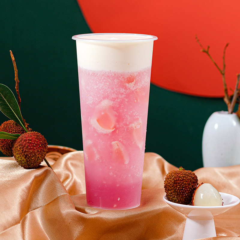 广禧粉荔专用茶店奶茶连锁果茶水果霸气荔枝浓缩果蔬汁