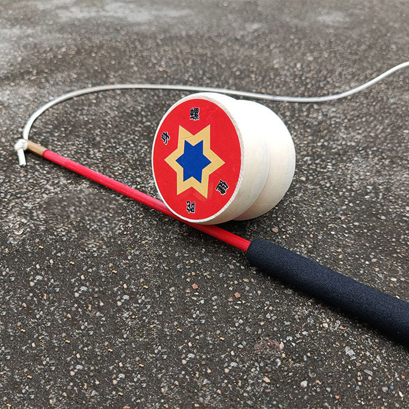 学生陀螺鞭杆玻璃钢海绵柄铜头抽冰杆子把手配件陀螺