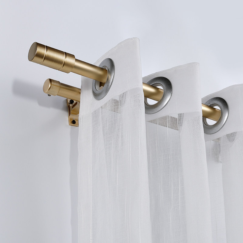罗马杆双杆支托架配件装饰头墙卧室窗帘杆杠窗帘杆