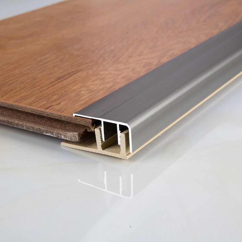 圣象铝合金地板压条高抵扣过桥平扣单边口双边直角扣条门槛压边条