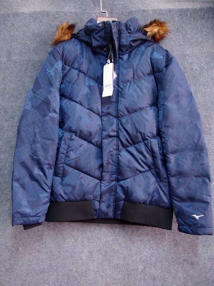 mizuno美津浓男子休闲连帽羽绒服d2me8551运动羽绒服