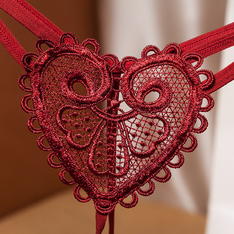 复古珍珠爱心串珠2253丁字裤 - 淘乐搜