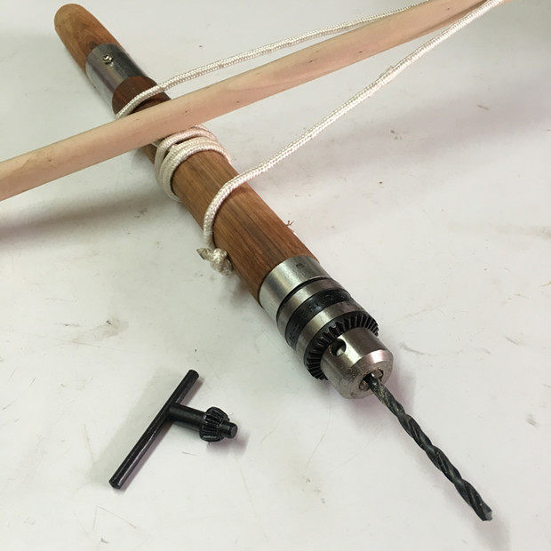 手动摇钻来回拉钻手摇钻 钻头直钻 车钻 仿古制作木工钻 包邮 木钻 - 