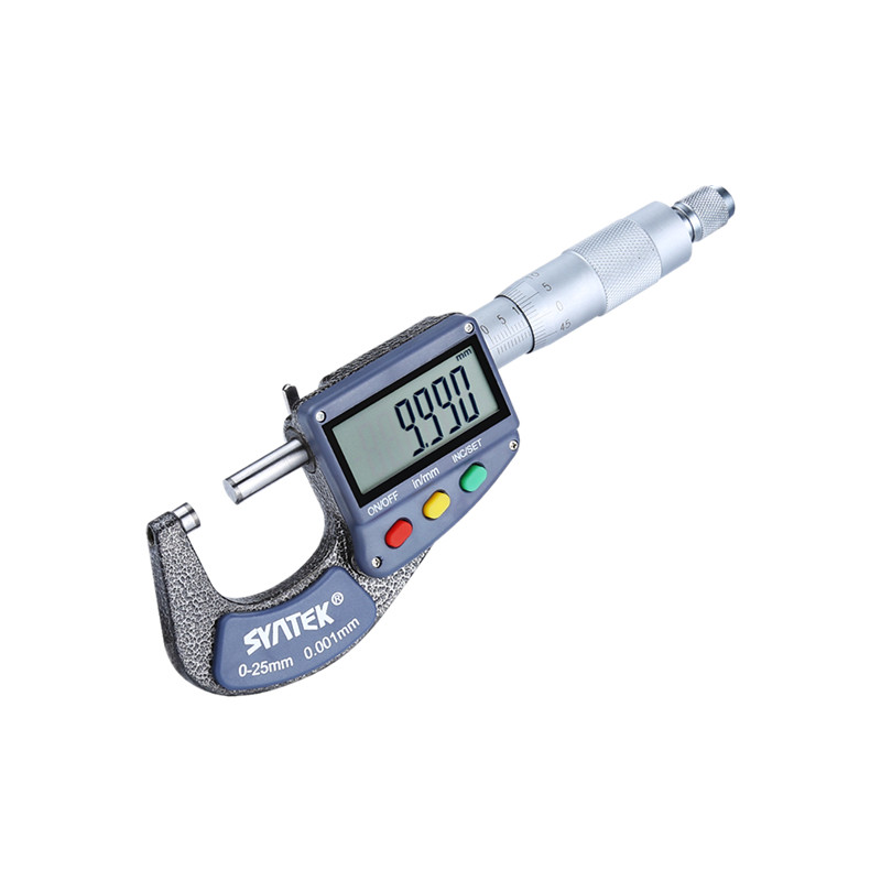syntek量具外径数显千分尺电子分厘卡02550mm螺旋测微器千分尺