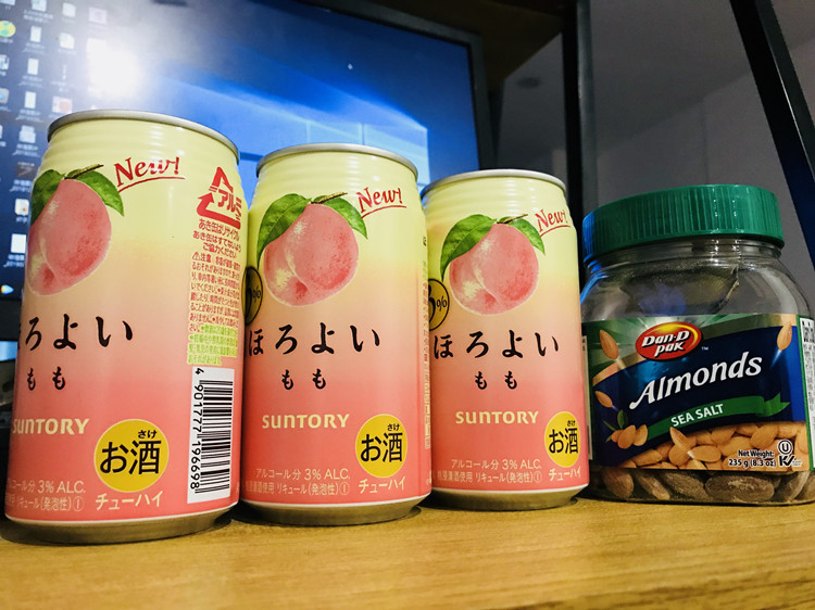 suntory三得利果酒白桃水蜜桃子微醺鸡尾酒起气泡酒微醉3度日本