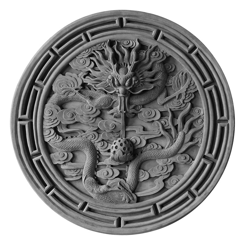 唐语古建仿古砖雕浮雕影壁照壁装饰挂件四合院砖雕