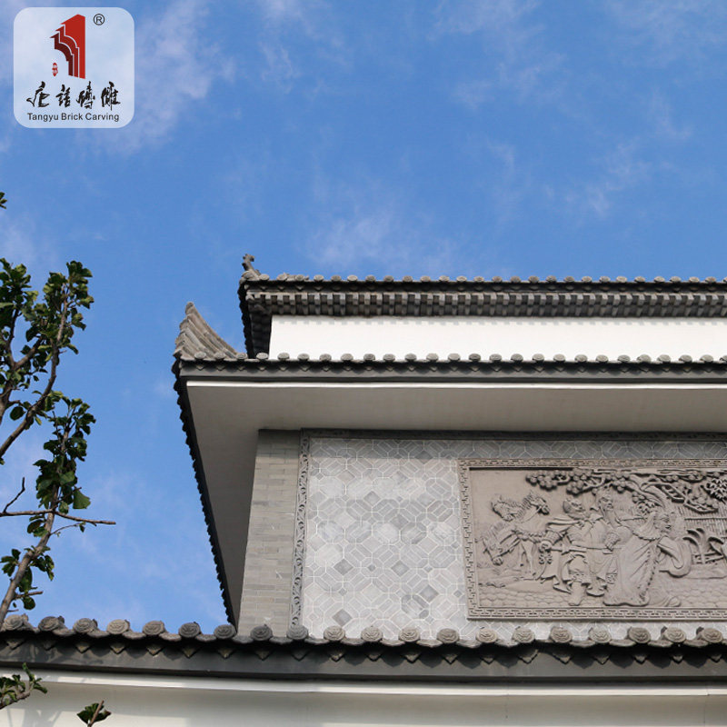 新品唐语砖雕中式仿古房檐椽头组合四合院徽派砖雕