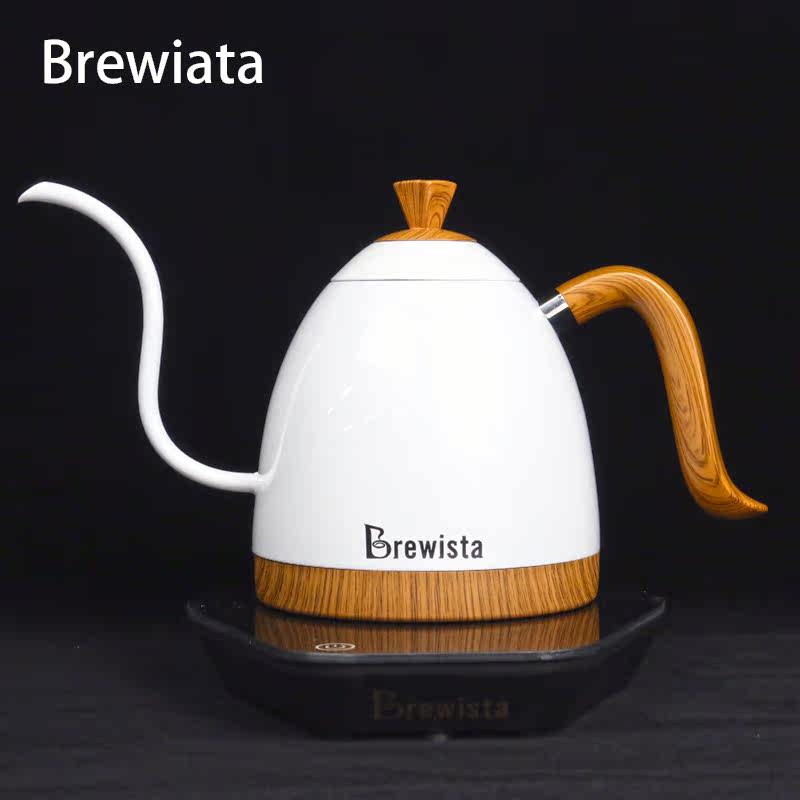 brewista智能控温手冲咖啡壶家用珍珠白细长嘴电热水壶咖啡壶