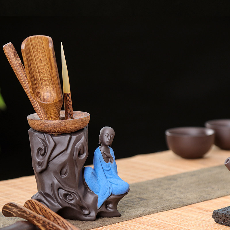 新品茶道摆件六君子家用套装茶具配件茶艺摆设茶道