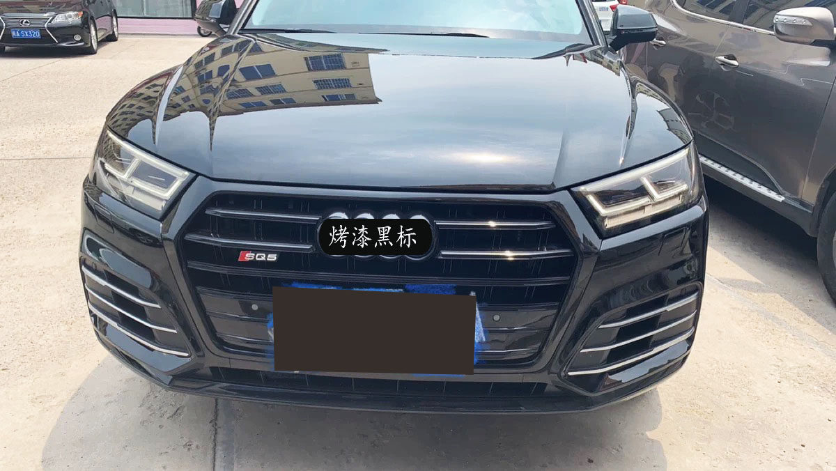 改装适用于奥迪181920新款q5lsq5中网黑武士蜂窝中网