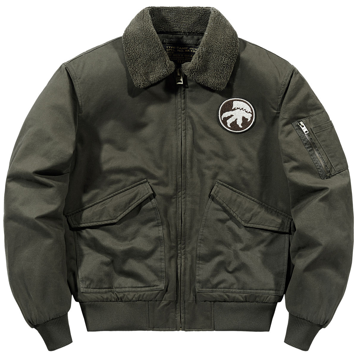 VIP冬季羊羔绒外套男棉服2022新款飞行夹克加厚工装外套加绒棉袄