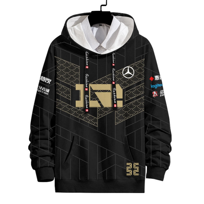 rng战队队服2021新款uzi同款比赛服连帽卫衣卫衣