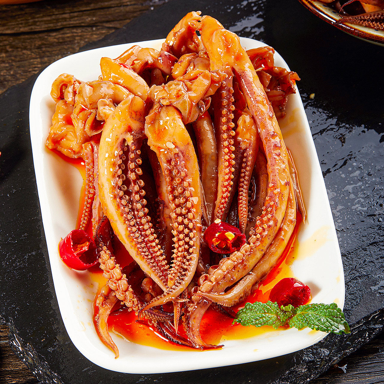 麻辣铁板鱿鱼海味即食香辣零食片仔海鲜熟食冷冻鱿鱼