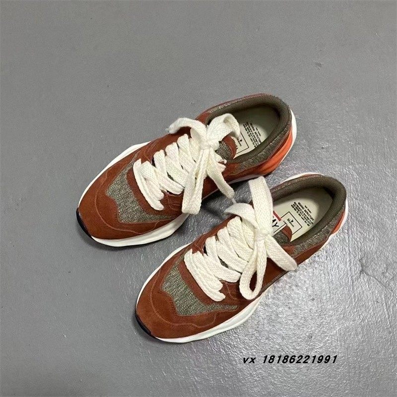 mmy三原康裕nigel合作复古拼接毛皮训练运动鞋时尚休闲鞋