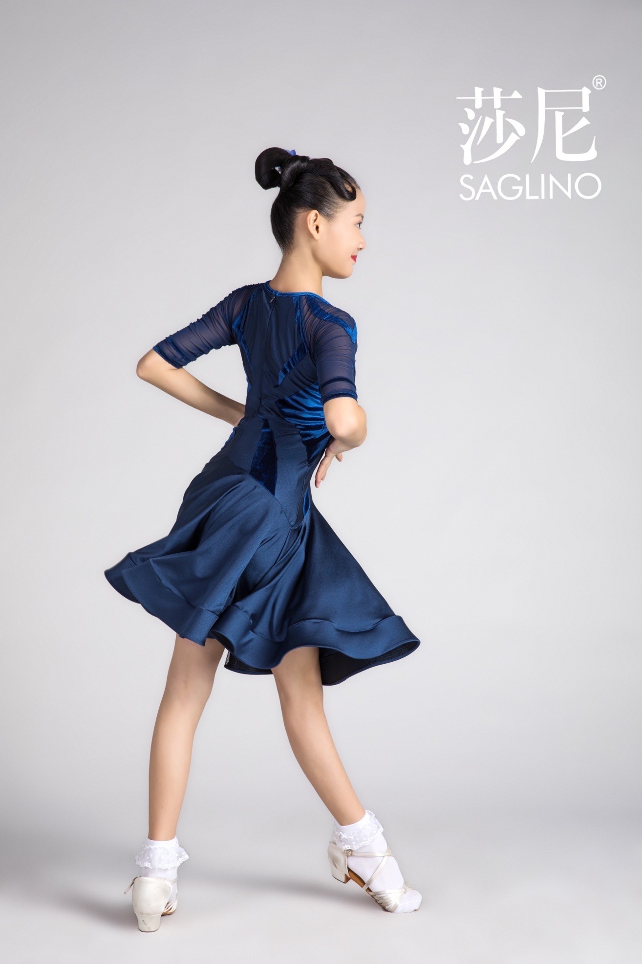 saglino莎尼少儿拉丁拉丁舞舞蹈服装定制国标舞演出服拉丁舞演出服