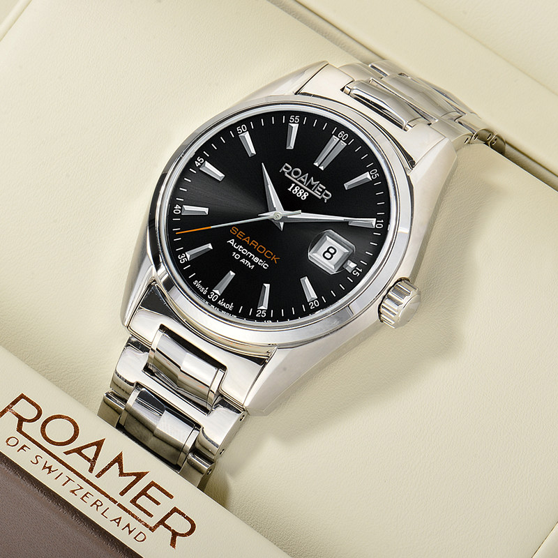 瑞士罗马roamer男士全自动机械表eta机芯海岩系列瑞士腕表