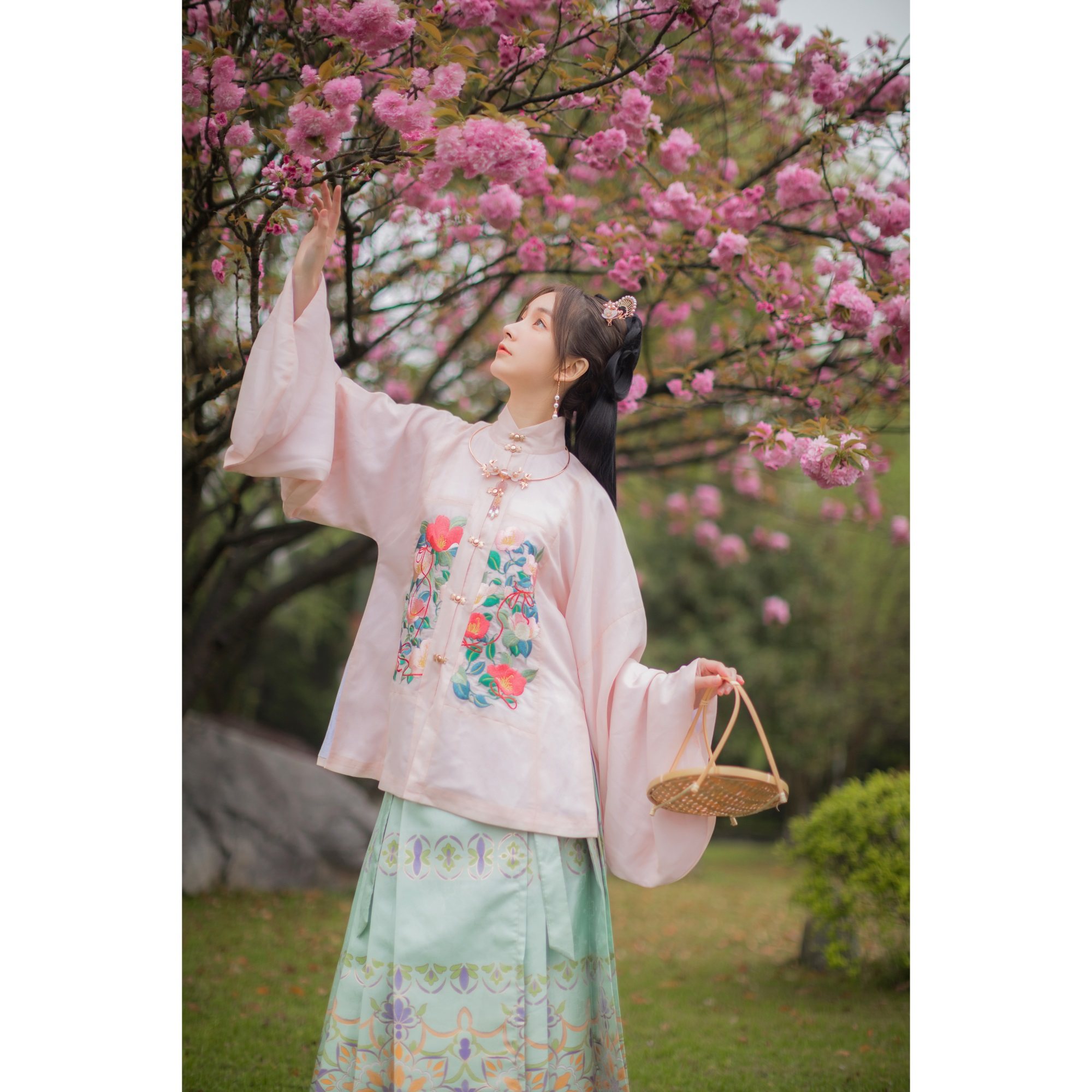 姑苏花花世界夹袄绣花立领绾汉制汉创明原创正品民族服装