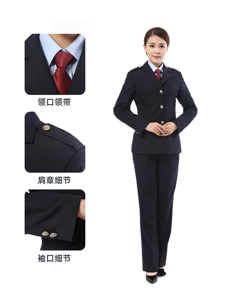 制服春秋装男女款外套春秋裤西装三粒扣工装税服工作