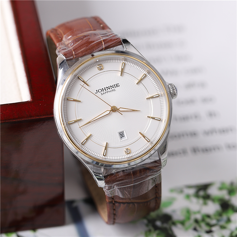 正品johnnie尊尼手表男表女表情情侣表石英表简约超薄国产腕表