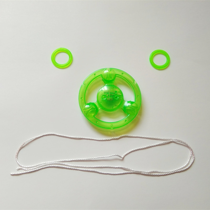 拉线发光飞轮经典怀旧玩具闪光拉响风火轮童年记忆发光玩具