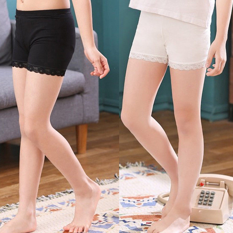 儿童内裤女童短裤四角小女孩走光安全裤黑白色裤子