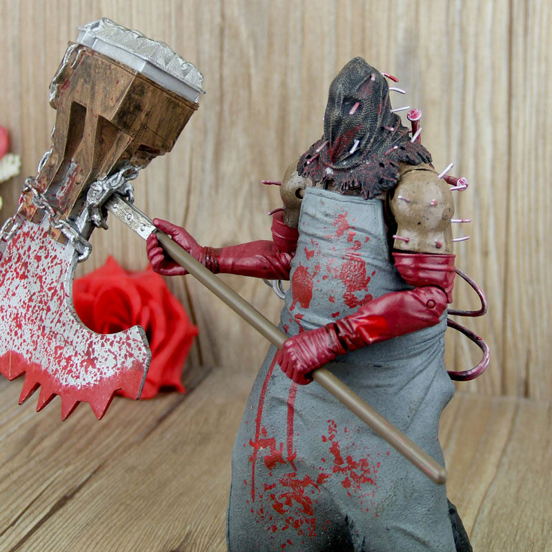 生化危机5斧头男屠夫手办7寸巨斧僵尸处刑侩子手模型关节可动人偶