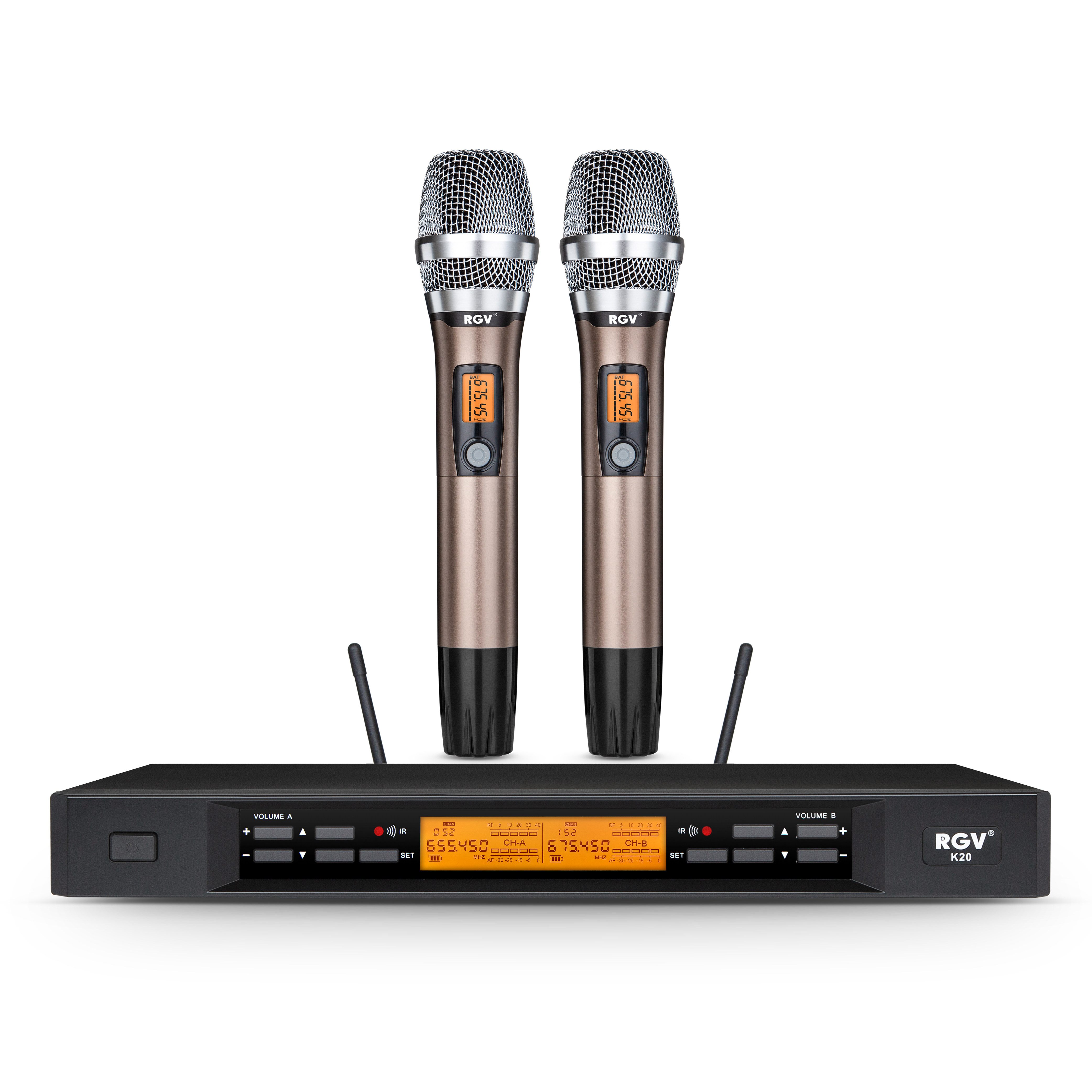 rgvk20智能感应无损专业ktv无线话筒家庭麦克风