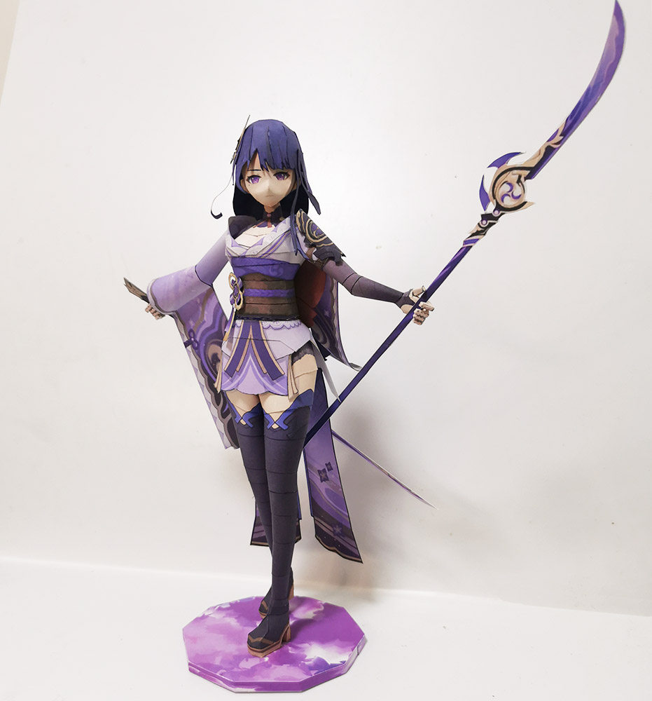 宅漫社纸工坊3d手工动漫游戏原神迪卢克雷电将军动漫游戏纸模