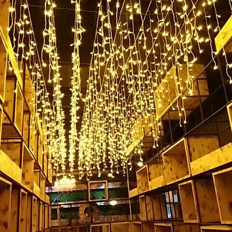 led彩灯闪灯串灯满天星直播 主播背景窗帘灯装饰灯卧室梦幻瀑布灯