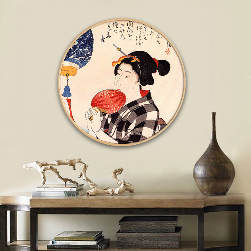 日式浮世绘挂画居酒相扑仕女女图装饰画日本风格现代装饰画