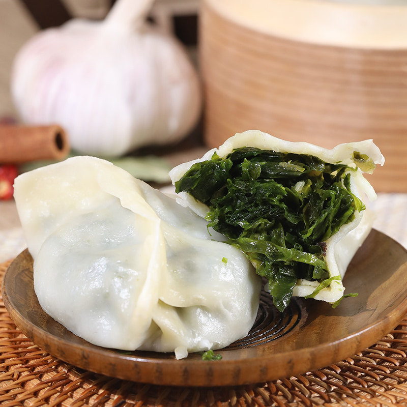 包子野生海菜大连特产萝卜卜丝海蒸包手工早餐海紫菜