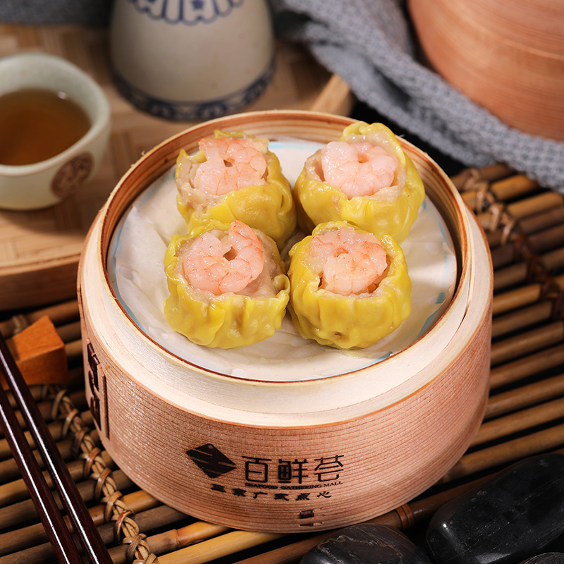 【百鲜荟】烧卖蟹籽猪肉烧麦干蒸点心早餐速冻广式虾饺虾仁烧麦