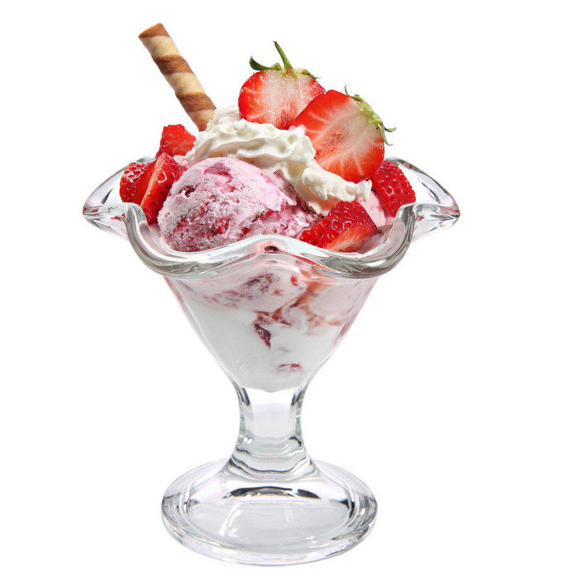 玻璃雪糕杯沙冰杯奶昔杯奶茶茶饮料冰淇淋冰激凌沙拉玻璃杯