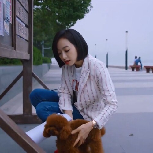 下一站是幸福丨贺繁星同款牛仔裤女宋茜春季新款蓝色九分直筒裤子