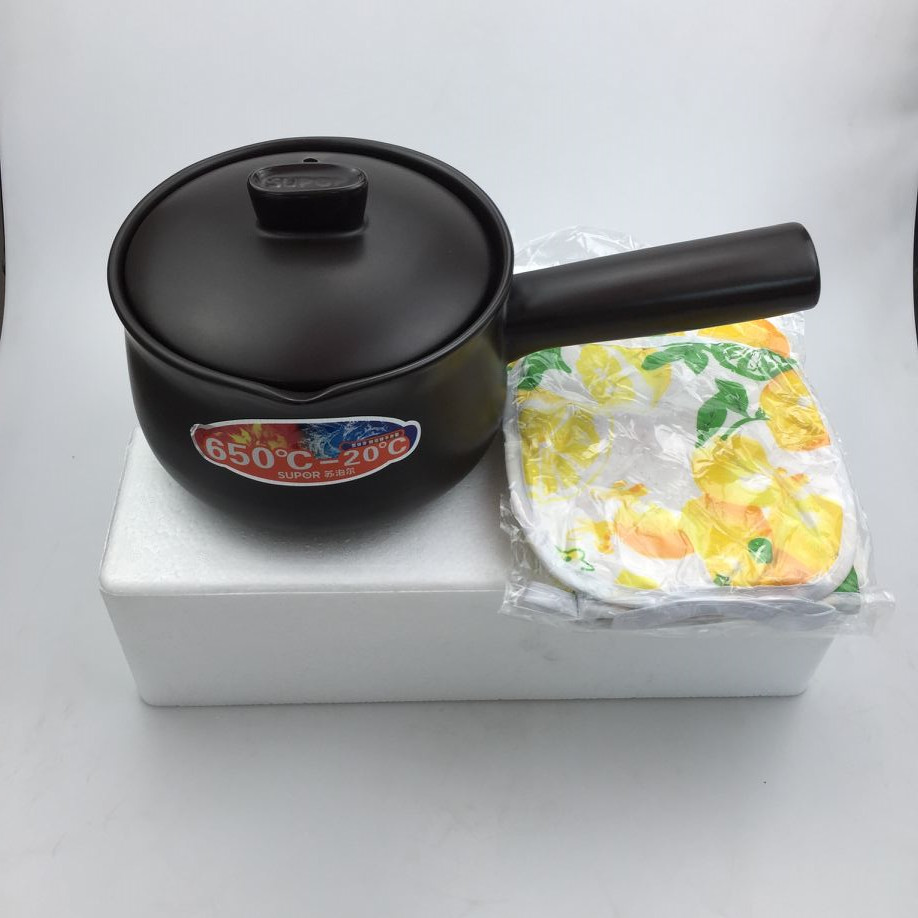苏泊尔乐享健康锂辉石耐热耐冷汤煲陶瓷奶锅tb15a3砂锅
