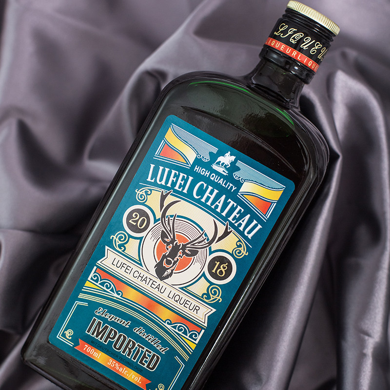 德国技术35度洋酒两支利口酒力娇鹿头节日礼品700ml力娇酒