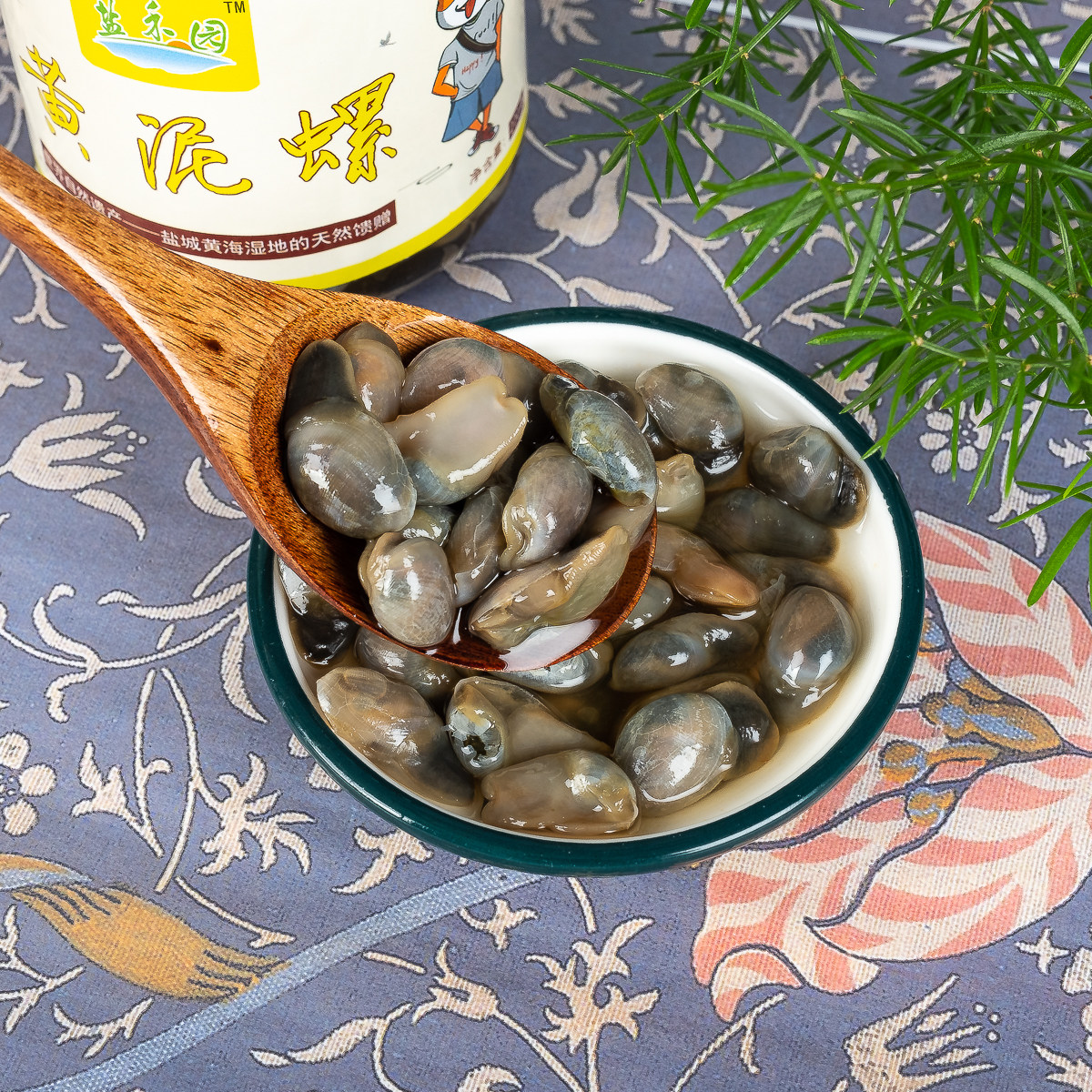 特产盐禾园盐城泥螺大丰黄泥220g海鲜无沙极脆泥螺