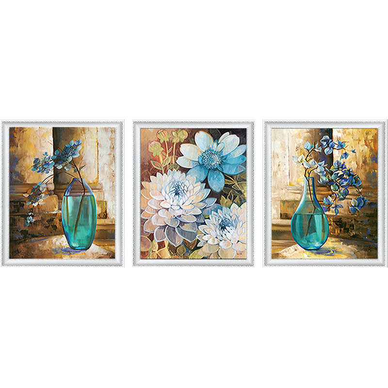 2020蓝宝石三联贴钻十字绣满钻客厅5d圆钻砖石十字绣套件