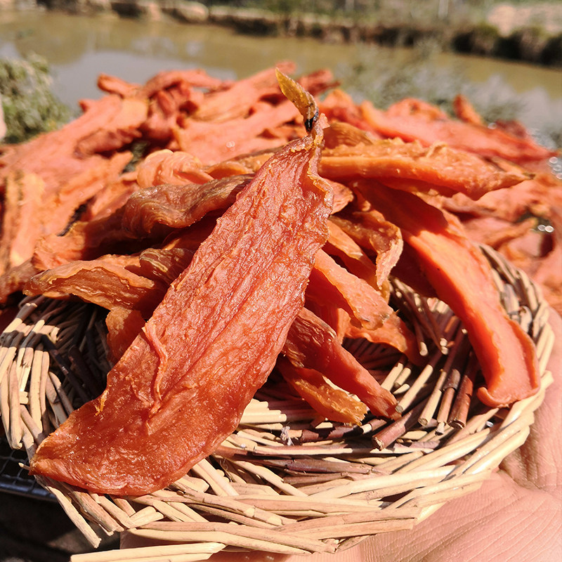 湖南无糖农家自制薯条倒蒸软红薯干-云妹子特产屋