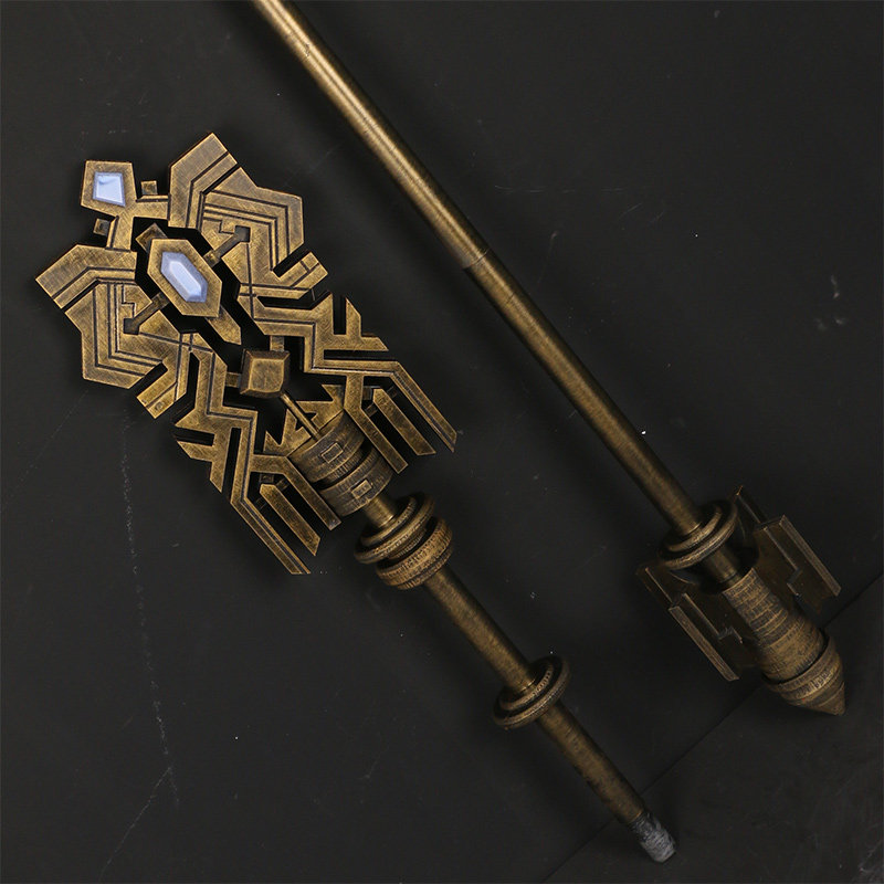 最终幻想ff14水晶cos道具古拉哈提亚提亚法杖锤子cosplay配件