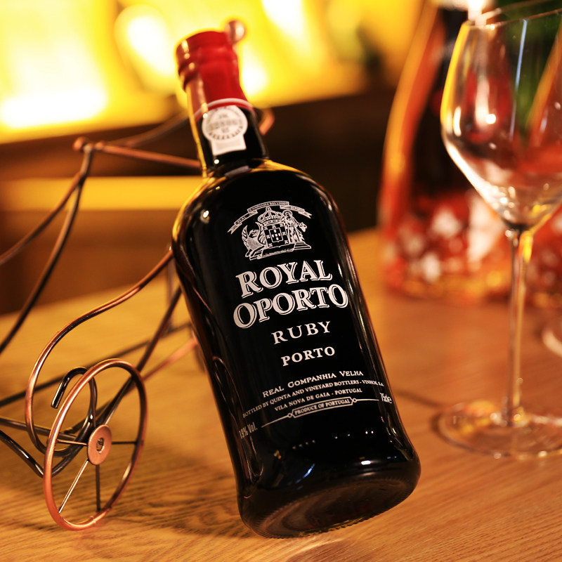 葡萄牙porto红宝石波特酒 皇家荣耀ruby晚安酒加强型甜红葡萄酒